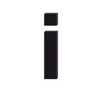 Adzif.biz Le sticker de decoration - Lettre I Décorative en Verre Acrylique Noir 4mm | Lettrage Élégant en Verre Synthétique pour Prénom, Mariage, Enseigne et Décoration
