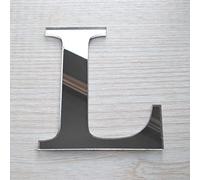 Adzif.biz Le sticker de decoration - Lettre Miroir Argent Décorative Plexigglas. Lettrage Argent Adhésif Plastique. Lettre Autocollante Prénom, Déco Mariage, Enseigne