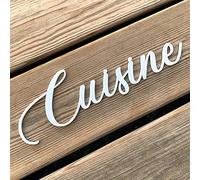 Adzif.biz Le sticker de decoration - Mot Décoratif - Cuisine, Dressing, Welcome, Home... Décoration Murale Lettrage Relief. Mot Géant 3D Plexi Blanc
