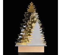 Adzif.biz Le sticker de decoration - Sapin de Noël Lumineux, décoration de Table Sapin de noël 3D LED