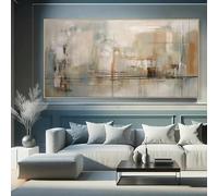 AEFOUU Grande toile abstraite moderne, affiche décorative pour la maison, tableau décoratif, œuvre d'art pour la chambre (60 x 120 cm/cadre intérieur)