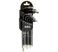 AEG 9 clés étoiles + support T10 -T15 -T20 -T25 -T27 -T30 -T40 T45 -T50
