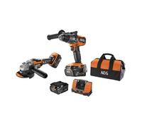 Pack perceuse à percussion Brushless 18V + Meuleuse 125 mm Brushless 18V - JP18A2-502B AEG Powertools