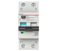 AEG Interrupteur FI/LS DN100B16/A30 1P+N type A B 16A 30mA 10kA (2CSR975131R1165)