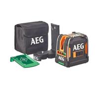 AEG - Laser Vert 360° CLG330 - 3 Lignes, Visibilité 30 m, Précision ±0,3 mm/m - 3 piles AA, Niveau Automatique, Support Magnétique - Idéal Alignement Chantier