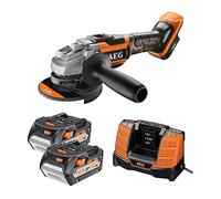 Meuleuse AEG BEWS18-125BL LI-502C 125mm 18V BRUSHLESS avec 2 batteries 5Ah + chargeur en coffret