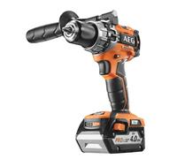 AEG - Perceuse à Percussion 18V BSB 18C2 BL - Brushless, 2 batterie 4Ah et chargeur, Couple 65 Nm, Mandrin 13 mm, 2 Vitesses - Perçage et Vissage Puissant Bois, Béton, Métal