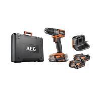 AEG - Perceuse à percussion 18V PRO18V Subcompact Brushless - 65 Nm - Mandrin métal 13 mm - Outil compact chantier - 2 Batteries 2Ah et chargeur - BSB18SBL2-202C