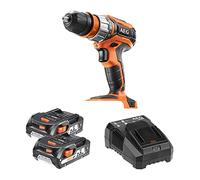 AEG - Perceuse Compact 18 Volts, 50Nm, 2 batteries 2,0Ah, chargeur, coffret, mandrin amovible, Cap. Bois/métal/béton : 45/13/14