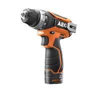AEG Perceuse-visseuse BS12C2-202C 12V Li-Ion 2 batteries 2,0 Ah 1 chargeur 40 min 2 vitesses 34 Nm