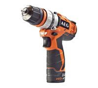 AEG Perceuse-visseuse compacte sans fil BBS12C2LI-202B avec 2x 2.0 Ah batterie et chargeur inclus