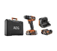 AEG - Perceuse-visseuse SUBCOMPACT 18 Volts BRUSHLESS, 65 Nm, livrée en malette avec 2 batteries 2,0 Ah et son chargeur