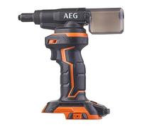 AEG - Riveteuse 18Volts 10 000 N, diamètre rivets maxi 2.4 à 4.8 mm livré avec 4 embouts (sans batt. ni chargeur) - BNZ18-0