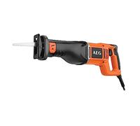 AEG - Scie sabre 1300W course 30mm - US 1300 XE Noir/Orange | 2 lames et butée réglable incluses, 3,8 kg, vitesse variable, démolition, découpe de bois, de métal et de plastique