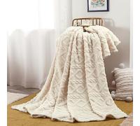 AEGJEGVD Couverture Flanelle Plaid Canape en Fourrure Artificielle Super Douce, Polyvalente Couverture Polaire Chaude et Confortable pour Chambre Canapé Voyage Serviette de Bain Grande Taille