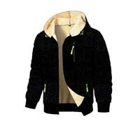 AEGJEGVD Veste d'Hiver Chaude en Polaire pour Homme Sweat à Capuche Vestes Hiver Chaud avec Zippée Thermique Sherpa Manteaux avec Poches Manches Longues Zippé Blouson Casual Travail Sport