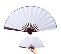 Aeimekfal Ventilateur pliant vierge,Ventilateur portatif vierge de 8/10 pouces | Éventail portatif en tissu de soie, pour l'écriture et la peinture, style chinois