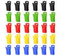 AEIOPRS 30 Pcs à chaussettes pour machine à laver et sèche linge clips à chaussettes avec crochets porte chaussettes machine à laver crochets directement dans le tiroir sans les plier 5 couleurs