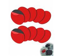 AEIOPRS Ruban Adhésif Double Face Extra Fort, 10 Pièces 50x50mm Rouge EVA, Adhésif Acrylique Haute Tenue Sans Résidu pour Fixation Murale, Auto et Maison