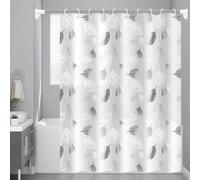 AEKDCL Rideaux de Douche Séchage Rapide Feuilles Polyester Imperméable et Anti-Moisissure Tissu Lavable en Machine Salle de Bain Douches Couverture pour Chambre Humide D’hôtel 120x220cm/47x87in(WxH)