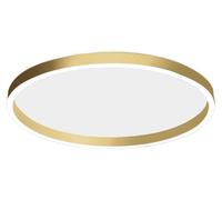 Aela P/M Plafonnier Led 60W Double Émission 3100-3200Lm 3000K/4000K Aluminium Brossé Or Dimmable Coupe De Phase - Gealuce