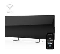 Chauffage infrarouge Panneau radiant Thermostat radiateur infrarouge Noir WiFi IP44