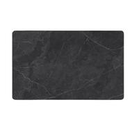 Aeovot Tapis Diatomite Absorbant, Caillebotis Douche, Tapis de Bain Absorbant Sechage Rapide, Tapis de Sortie de Douche, Tapis Antidérapant Cuisine, Facile à Nettoyer, Marbrure(Elegant Black,60x90cm)