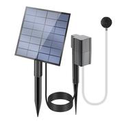 Aérateur de bassin professionnel à énergie solaire - Pompe à haute efficacité | Bulleur d'air réglable pour aquarium, kit de bulles , diffuseur d'oxygène, système de batterie de secours