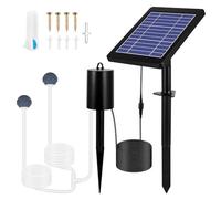 Aérateur de bassin solaire avec pompe à air, aérateur solaire pour étangs extérieurs, 3 modes, 4 W et 2200 mAh, pompe à air solaire avec régulateur de bulles, pour jardin, aquarium, piscine, étang,