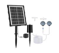 Aérateur de bassin solaire - Barre de pompage renouvelable, cadre de ventilation, kit de pierre | Joint de gestion de l'eau, utilitaire de matériel pour réservoir d'arrière-cour, coffre-fort, vie