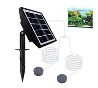 Aérateur de bassin solaire - Pompe silencieuse pour bassin de 14,3 x 13,5 x 20 cm, appareil à énergie solaire, aération pour la pêche en plein air et les lacs | Pompe à air durable