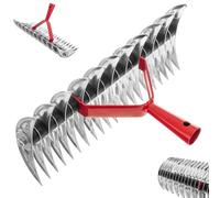Aérateur de Gazon KADAX, scarificateur Manuel pour Jardin, pelouse, Mousse, Accessoires de Jardin en métal, râteau de Coupe, cultivateur, aérateur de Gazon (Deux côtés, sans poignée)