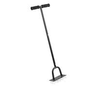 Aérateur de jardin à 20 points avec mécanisme à double ressort pour ameublissement efficace du sol et amélioration de la verdure en extérieur Aérateur de gazon robuste