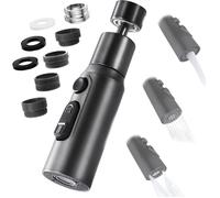 Aérateur de Robinet, 360° Pivotant Embout Robinet Cuisine avec 3 Modes Douchette Mousseur Robinet Economie Eau, Adaptateur Economi