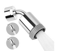 Aérateur de Robinet 720°, Mousseur Robinet Économie d'Eau avec 2 Modes | Pivotant Embout Robinet Cuisine, Adaptateurs M20/M22/M24 pour Éviers de Cuisine Salle de Bain Lavabo