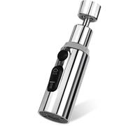 Aérateur de robinet - AIMOONSA - 3 modes - Rotatif 360° - Douchette - Laiton/ABS