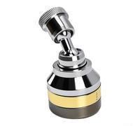 Aérateur de robinet de cuisine pivotant à 360° double mode chromé | La structure à double joint à rotule en cuivre prend en charge l'inclinaison de 75°, deux modes de sortie d'eau pour un