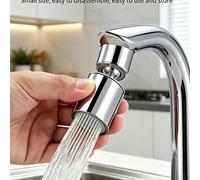 Aérateur de robinet rotatif à 360° anti-éclaboussures pour cuisine & salle de bain, prolongateur de robinet multifonctionnel épaissi, accessoire de lavage anti-éclaboussures, dispositif d'extension de