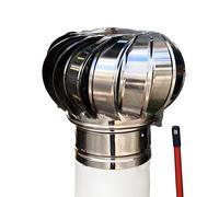 aérateur de toit à turbine, Turbine ventilator for roof replacement stainless steel non power dryer vent(160mm/6.3 in)