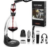 Aérateur de vin carafe Coffret accessoires à vin - 8 pièces - Bouchon et bague anti-goutte - Pour vin rouge