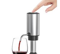 Aérateur de vin électrique 2023 - Décanteur de vin automatique - Distributeur de vin à une touche avec USB de type C rechargeable - Pour les amateurs de vin et usage personnel (acier inoxydable)