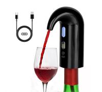 Aérateur de vin électrique, carafe à vin électrique et verseur de carafe à vin à une touche pour rouge et blanc, aérateur et distributeur de vin intelligent avec batterie de type C