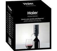 Haier - Aérateur et distributeur de vin électrique 2 en 1, aération optimale du vin rouge pour une saveur enrichie, distributeur électrique pour un service propre et élégant