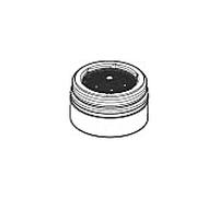 aérateur Dornbracht 90230116100-06 90230116100 M22x1-AG 22, 1930 l/min. platine