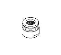 Aérateur Dornbracht Platinum 04230101200-08 pour vanne de sortie/de support, M 18 x 1" AG, platine