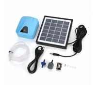 Aérateur d'oxygène solaire étanche pour aquarium, bassin et piscine - Pompe à air USB rechargeable, silencieuse (14h)