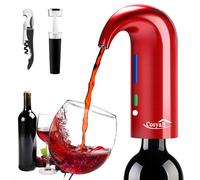 Aérateur électrique pour vin, rechargeable par USB, capacité de 946 ml, couleur rouge