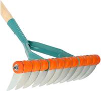 Aérateur, métal, longueur 38 cm, Convient pour les jardins et les pelouses, Facilite l'aération du sol, Léger