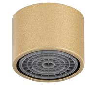 Aérateur mousseur+ bague F22x100 en laiton gold EUROSANIT