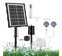 Aérateur pour bassin solaire, 700 g, pompe à air photovoltaïque, oxygénateur pour aquarium, 3 modes de fonctionnement, ventilation avec tuyau, diffuseur ABS, pierre poreuse, extérieure